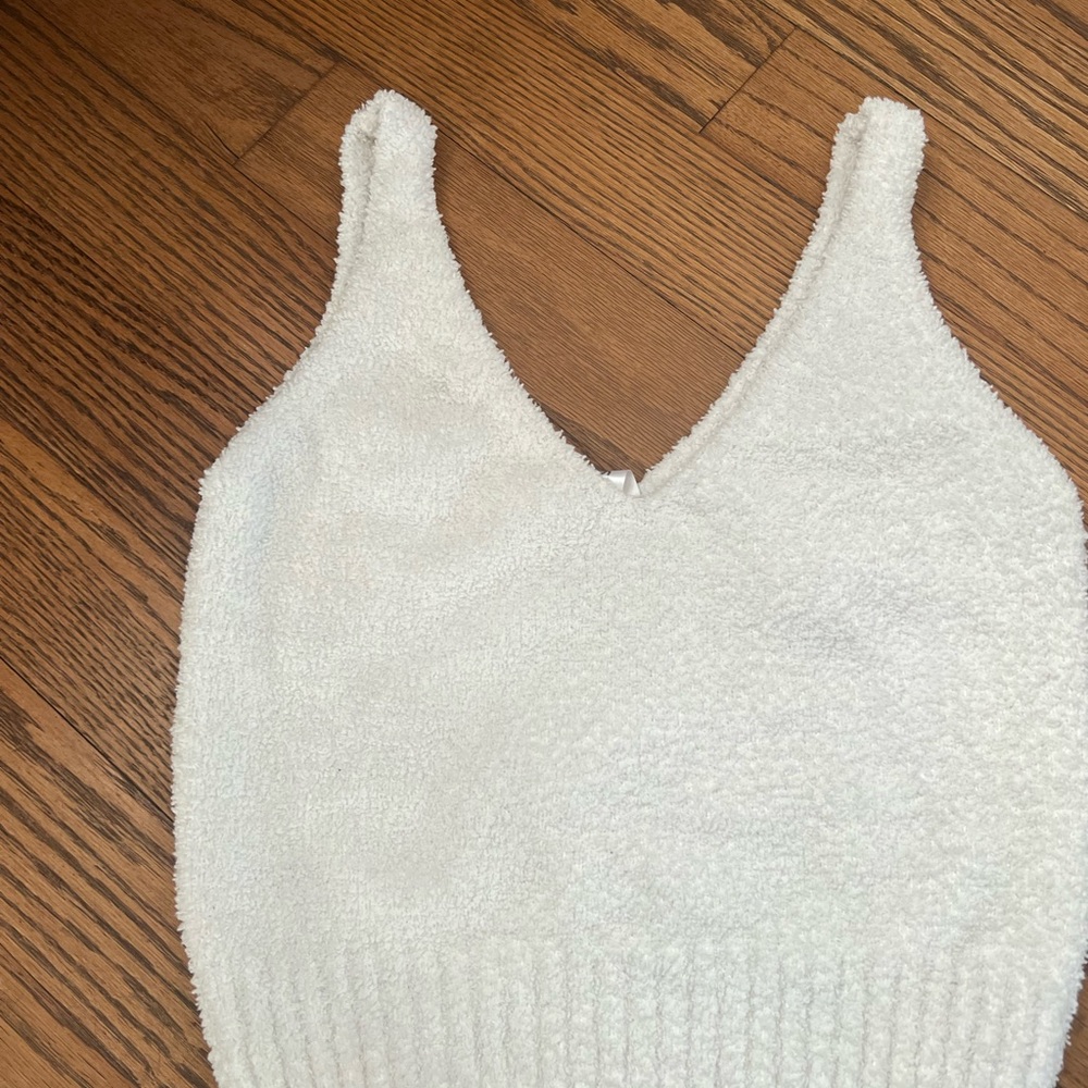White Teddy Tank Top
